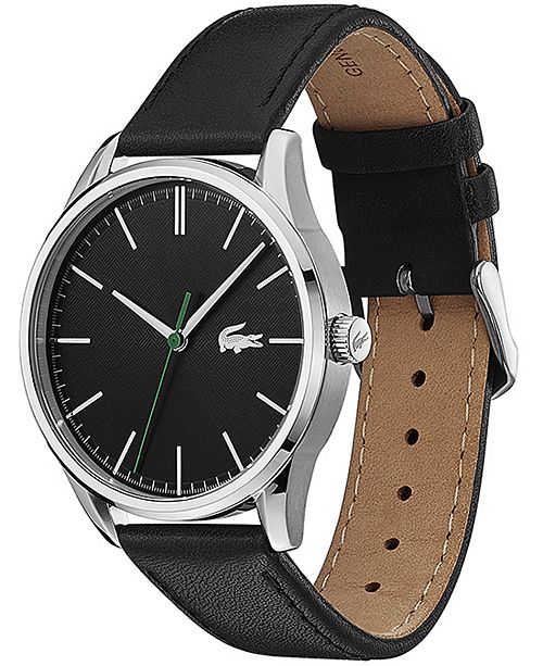 lacoste watch leather strap