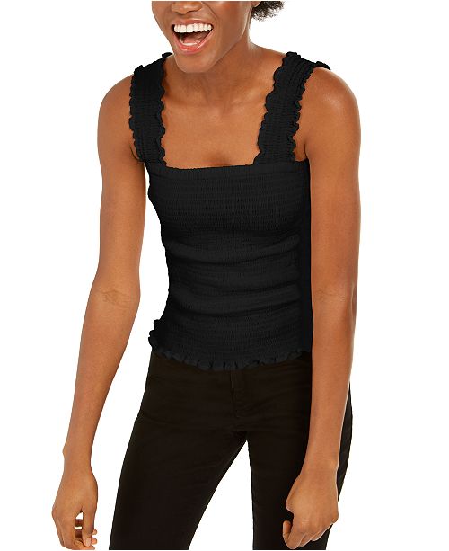 Inc International Concepts Inc Cotton Smocked Top Created For