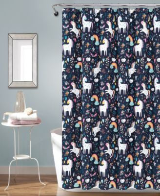 Lush Décor - Unicorn Heart 72" x 72" Shower Curtain