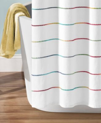 Ombre Stripe Yarn Dyed Cotton Shower Curtain, 72" x 72"