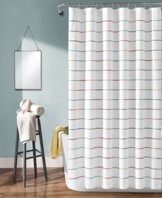 Ombre Stripe Yarn Dyed Cotton Shower Curtain, 72" x 72"