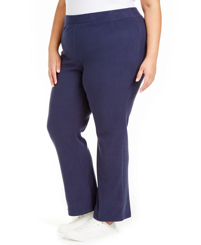 Karen Scott Plus Size Warm-Up Pants, Created for Macy's & Reviews ...