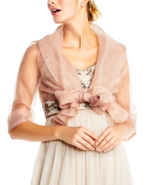 image of Adrianna Papell Organza Wrap Jacket