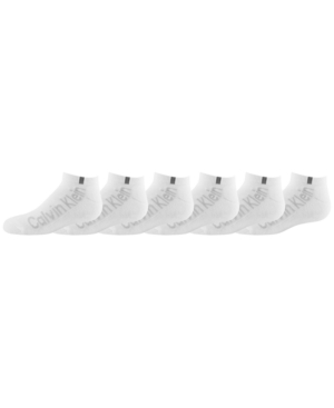 Calvin Klein Big Boys No Show Performance Socks 6 Pack