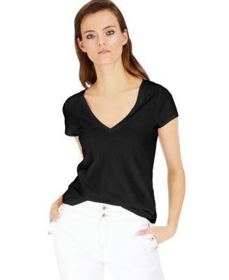 売れ筋商品|||スタイルアンドコー カットソー トップス レディース Women's Perfect V-Neck T-Shirt, Created for Macy's Deep Black Style & Co Women's Perfect V-Neck T-Shirt, Created for