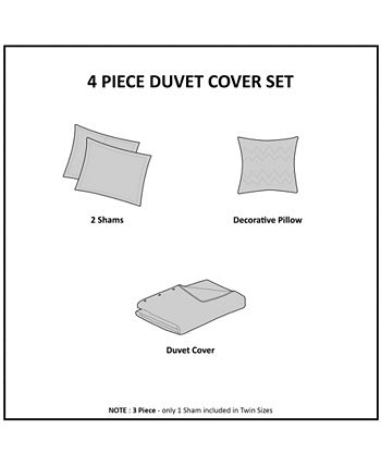 Intelligent Design - Felicia Velvet 3-Piece Twin/Twin XL Duvet Cover Set