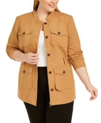 Calvin Klein - Plus Size Belted Utility Jacket