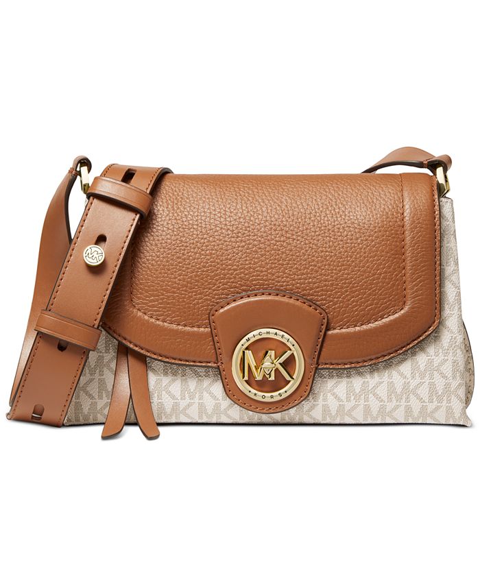 Michael Kors Signature Bowery Leather Crossbody & Reviews - Handbags &  Accessories - Macy's