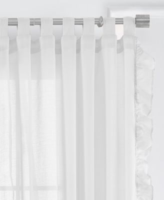 Bella Tab-Top Ruffle Sheer Window Curtain