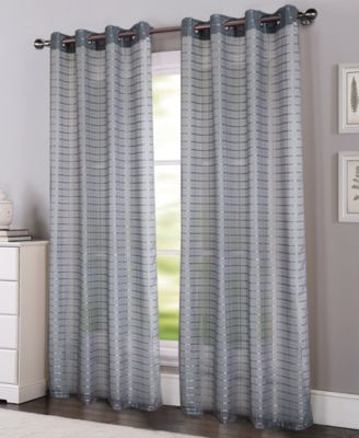 Wanda Box Voile Light Filtering One Grommet Curtain Panel 54" x 90" 