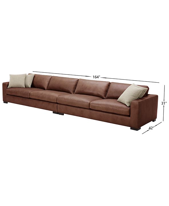 Furniture Chelby 2-Pc. Leather Sofa & Reviews - Furniture - Macy&#39;s