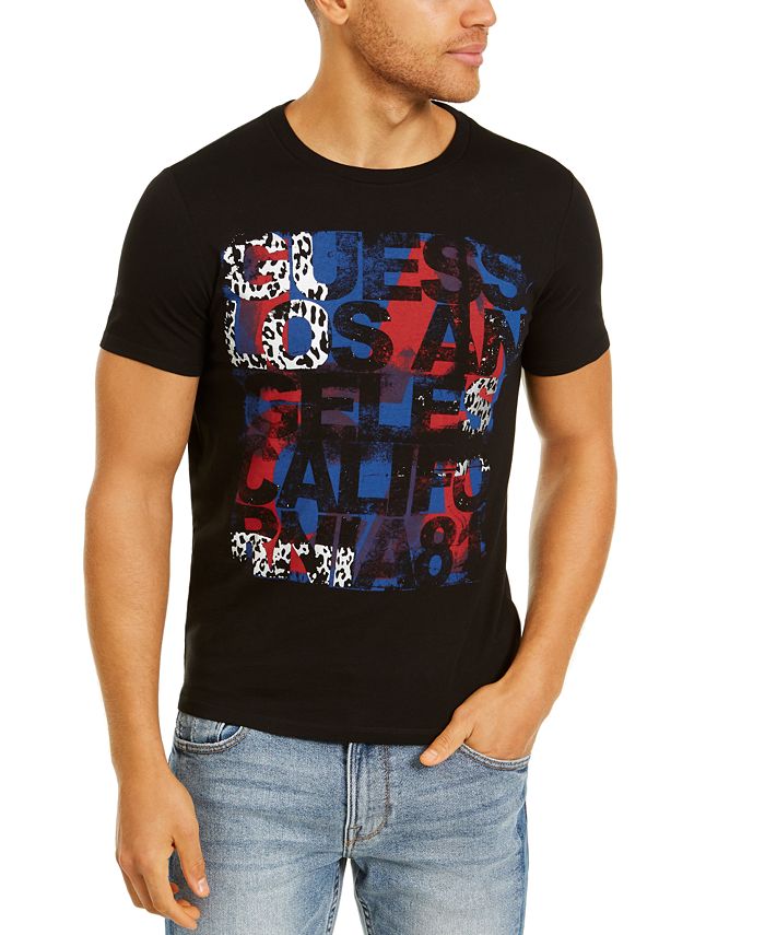 GUESS Men's Modern Art Logo T-Shirt - Macy's