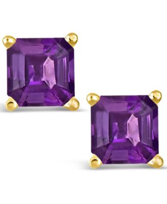 Amethyst (1-9/10 ct. t.w.) Stud Earrings in 14K Yellow Gold
