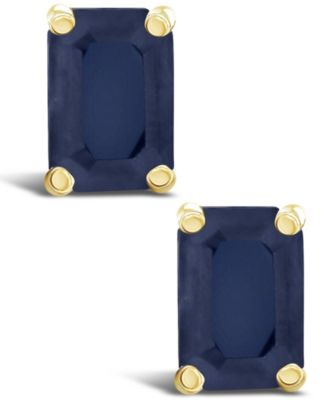 Sapphire (1-3/8 ct. t.w.) Stud Earrings in 14k Yellow Gold