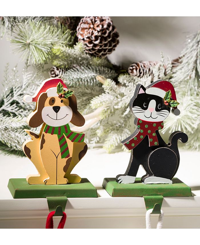 Glitzhome Cat Dog Stocking Holder Set of 2 Macy's