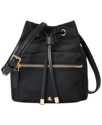 ralph lauren nylon debby drawstring bag