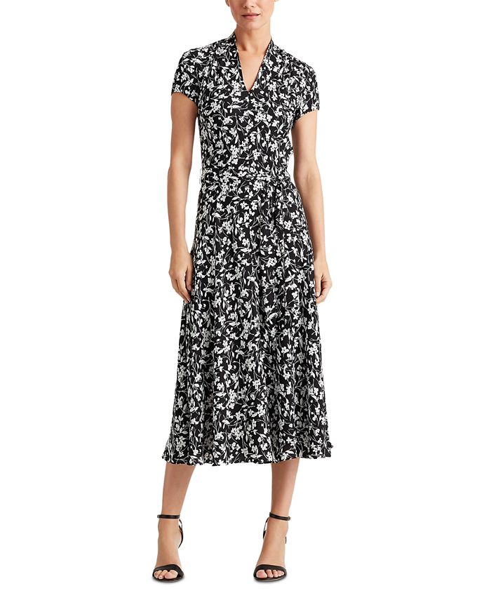 Lauren Ralph Lauren Floral Midi Dress & Reviews - Dresses - Women - Macy's