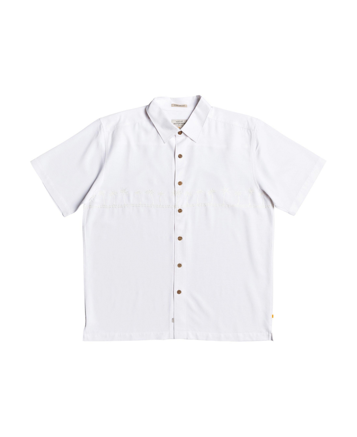 Men's Tahiti Palms Short Sleeve Shirt - White