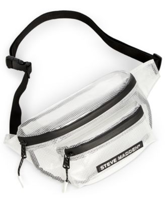 steve madden white fanny pack