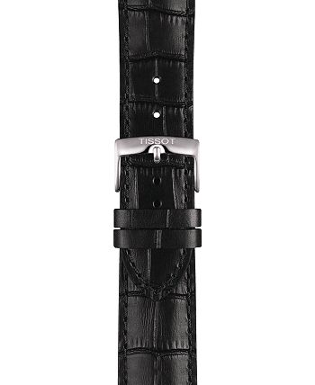 Tissot - Men's Swiss Gent XL Black Leather Strap Watch 42mm