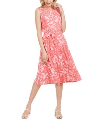 Charter Club - Printed Midi Knit Dress