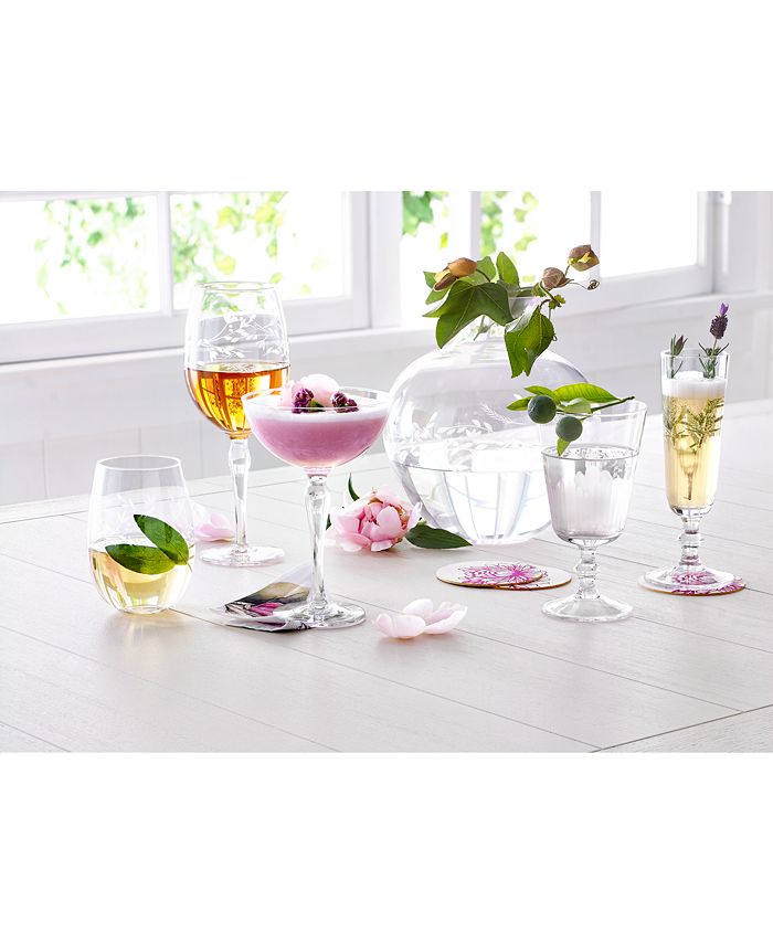 Floral Wine Glass Set - Unique Wine Glasses by Venus et Fleur in