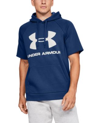 mens under armour short sleeve hoodie