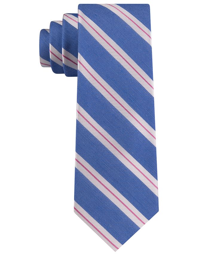 Tommy Hilfiger Men's Tompkin Stripe Slim Tie - Macy's