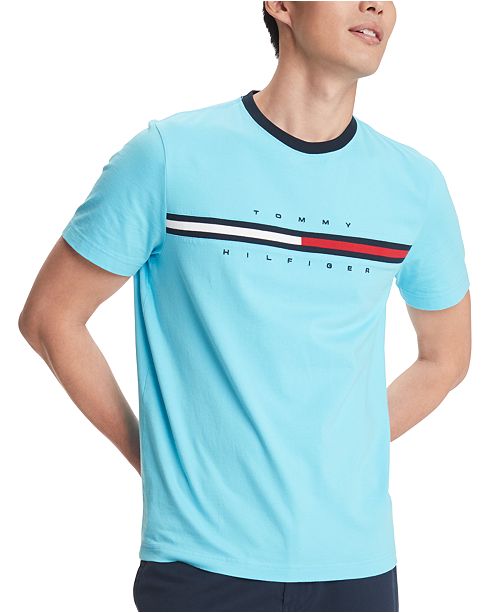 Tommy Hilfiger Men S Logo Print T Shirt Reviews T Shirts Men Macy S