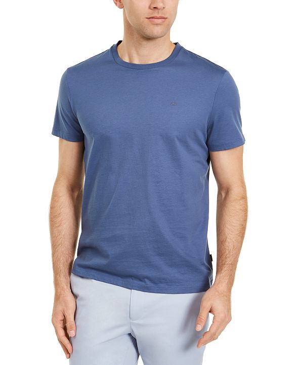 Calvin Klein Men's Solid Jersey Liquid Touch T-Shirt & Reviews - T ...