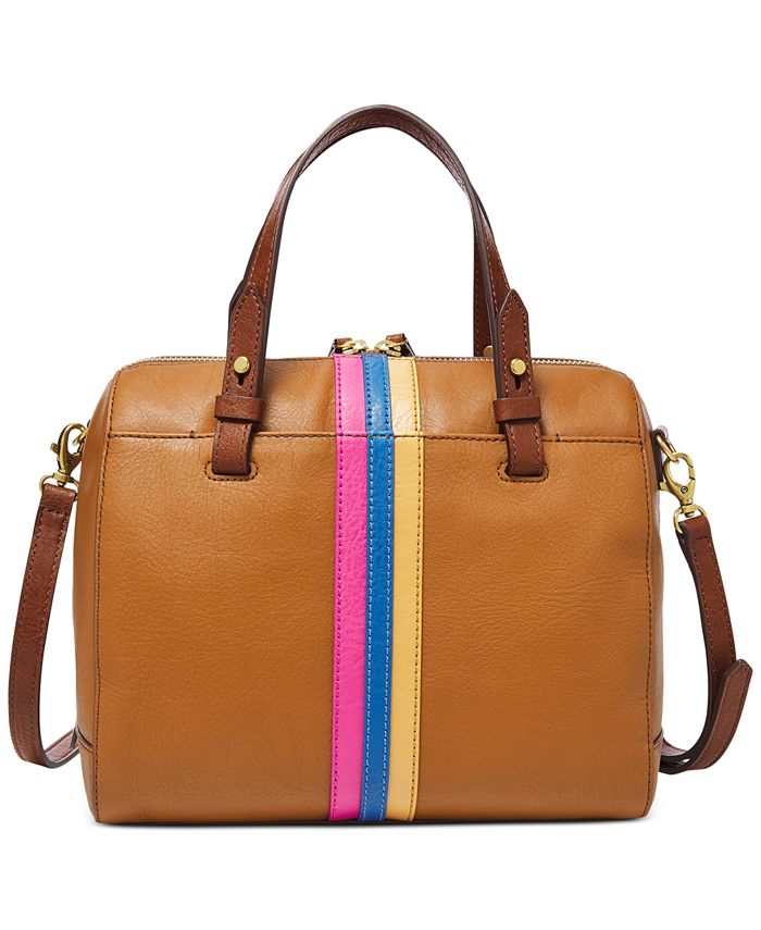 Fossil rachel satchel blue top multi