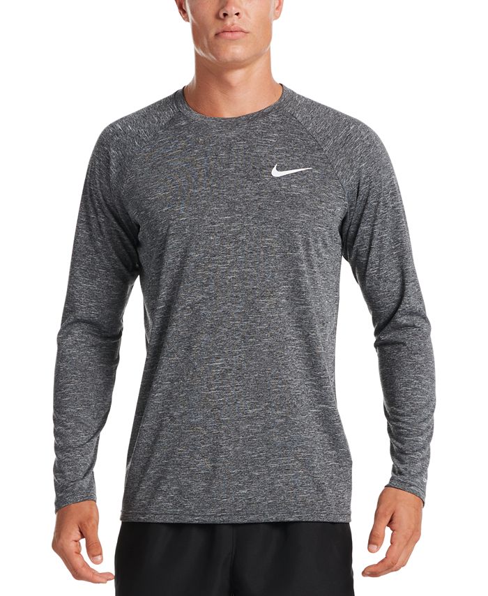 Nike Men's Heather Hydroguard Long Sleeve Swim T-Shirt & Reviews ...