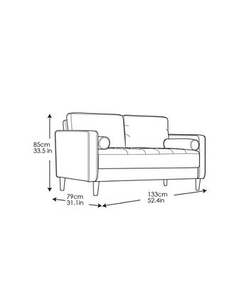 Lifestyle Solutions - Lillith 52" Loveseat
