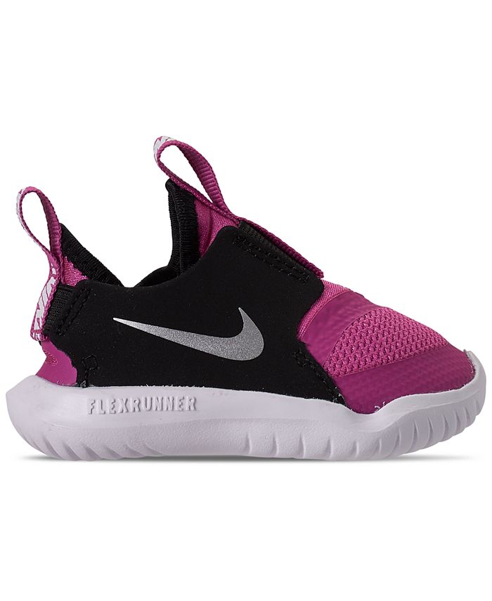 Nike Toddler Girls Flex Runner Slip-On Athletic Sneakers from Finish ...