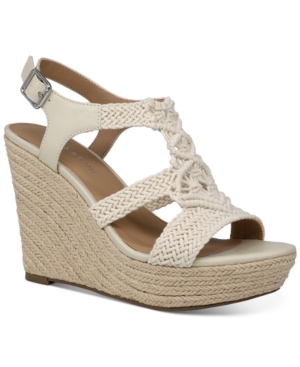 image of Sun + Stone Esme Wedge Sandals, Created for Macy-s Women-s Shoes