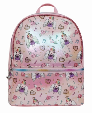 image of Omg! Accessories Toddler, Little and Big Kids Angelina Printed Dome Metallic Mini Backpack