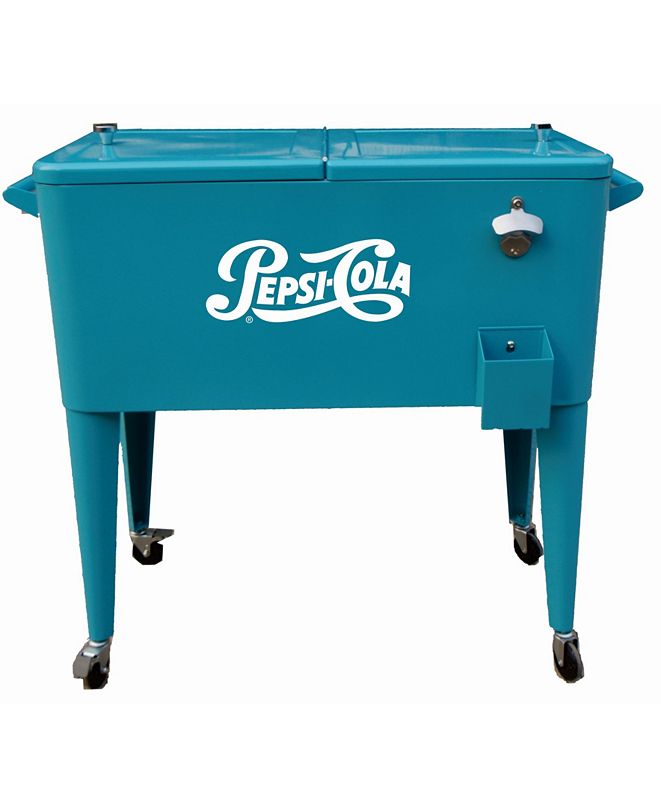 Permasteel 80 Qt. Rolling Patio Cooler Pepsi-Cola Logo & Reviews - Home ...