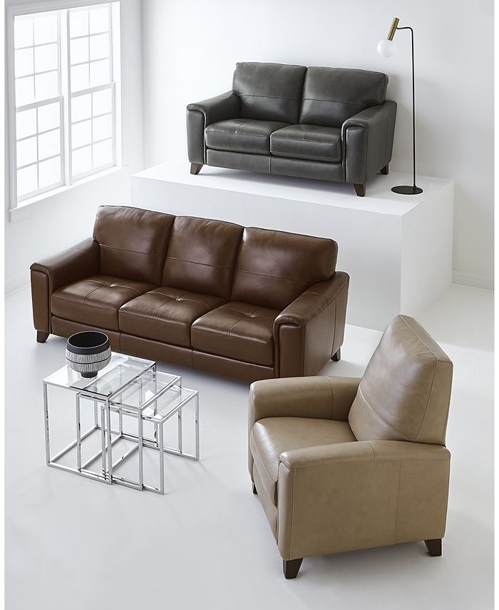 Furniture Brayna Classic Leather Sofa Collection, Created for Macy's