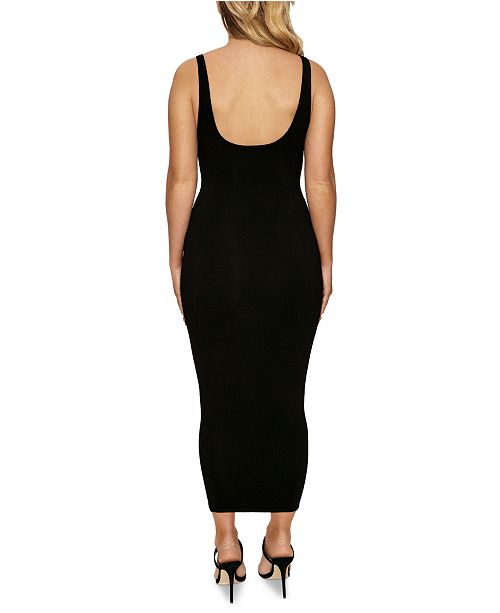 naked wardrobe hourglass midi dress
