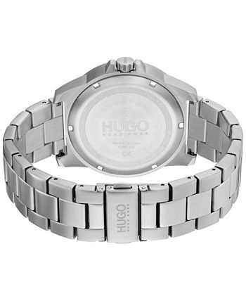HUGO - Men's Chronograph #TWIST Stainless Steel Bracelet Watch 44mm