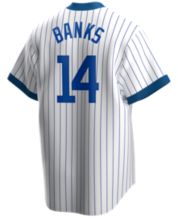 ERNIE BANKS Chicago Cubs Nike Black And Gold Jersey 14 Size Medium