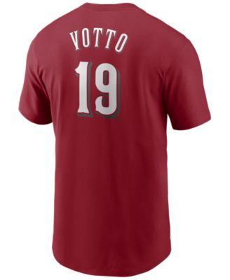 Men's Nike Joey Votto Red Cincinnati Reds Name & Number T-Shirt