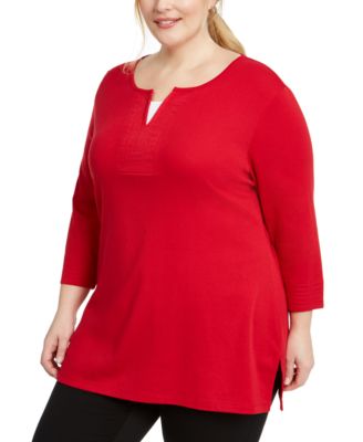 macy's womens plus size karen scott tops