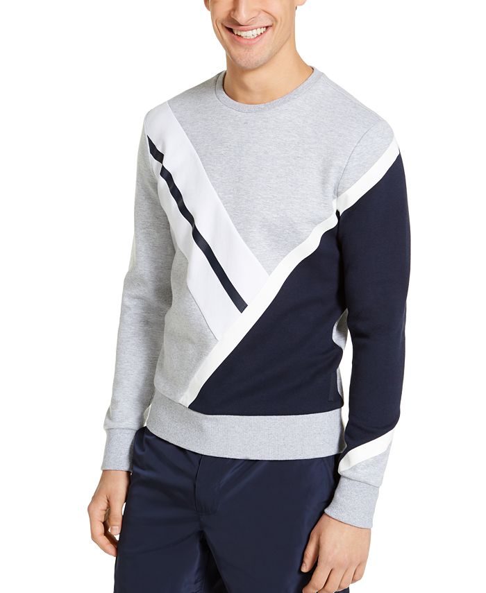 Michael Kors Men's Bold Colorblock Stripe Sweatshirt - Macy's