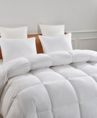 White Goose Feather & Down Fiber Light Warmth Comforter, Twin