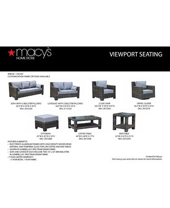 Furniture - Outdoor Sofa with 2 Bolster Pillows