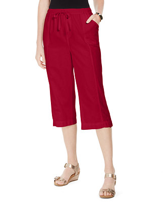 Karen Scott Capri Pull-On Pants, Created for Macy's - Macy's
