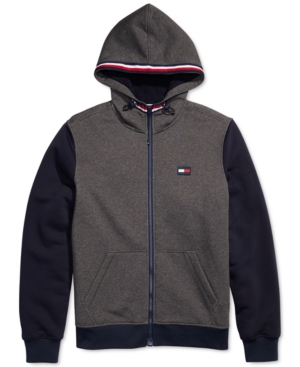 Tommy Hilfiger Adaptive Men's Dale Full-zip Sherpa Lined Hoodie With ...
