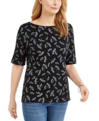 Karen Scott - Embellished Dragonfly Top