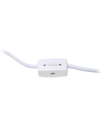 Simple Designs Mini Egg Oval Ceramic Table Lamp 2 Pack Set